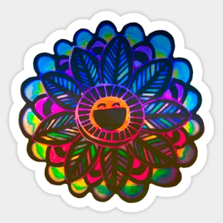 Coinsetta (Bliss the happy flower) money manifestation Sticker